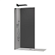 Душова перегородка Walk-In KOER SR SP02-100x200-TR-07 прозоре скло EASY CLEAN 8мм графіт (KR5397)