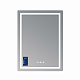 Дзеркало Qtap Mideya (MI2) 600х800 з годинником, з LED-підсвічуванням Touch, з антизапотіванням, димером, рег. яскравості QTMID100080049267