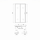 Душові двері в нішу Qtap Taurus CRM209-1.C6 90-100x200 см, скло Clear 6 мм, покриття CalcLess