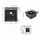 Кухонна мийка Lidz 460х515/200 GRF-13 (LIDZGRF13460515200)