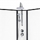 Душевой бокс Lidz Majatek SB90x90.BLA.LOW.TR, стекло прозрачное 5 мм