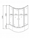 Душова кабіна з високим піддоном MIXXUS PLAIN SCT01-90x90x195-GR SATIN сіре тоноване скло 4мм (MI6895)