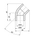 Кутик PPR Alfa Plast 20, 45°