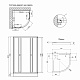 Душова кабіна Lidz Latwa SC80x80.SAT.LOW.GR, скло тон. 4 мм + Lidz Душовий піддон KAPIELKA ST80x80x14