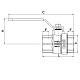 Кран кульовий Roho R200-050 - 1/2" (RO0080)