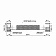 Шланг Forte для води D10 60 см нержавіюче оплетення 1/2"x1/2" ВВ TAF384W60 Thermo Alliance
