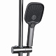 Душова система універсальна Qtap Gemini на три споживачі (з виливом) QTGEM111GMB45688 Gunmetal Black PVD