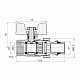 Кран Американка Thermo Alliance Standart з антипротіканням 1" PN40 конус SD900NW25PN40