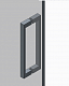 Двері у нішу розпашні KOER SR SD04-120x200-TR-01 прозоре скло EASY CLEAN 10мм хром (KR5387)