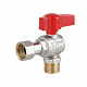 Кран кульовий Thermo Alliance Standart 1/2"ВЗ кутовий, PN40, з накидною гайкою TAS224W15