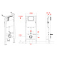 Комплект: MIXXUS PREMIUM ELLIPSE-SET-2102 Унітаз система змиву TORNADO 3.0+ Інсталяція KOER KT-0404 + панель KT-0604-01 CHROME (MP6690)