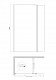 Душова перегородка Walk-In (рухома частина) KOER SR SP03-30x200-TR-01 прозоре скло EASY CLEAN 8мм хром (KR5399)