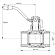 Кран кульовий Koer 1 1/2" ГГР (KR.214) (KR0021)