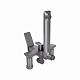 Душова система універсальна Qtap Presto на три споживачі (з виливом) QTPRE111GRP45585 Gunmetal Black