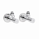 Комплект кранів Thermo Alliance Standart 1/2" НР для рушникосушарки кутовий SF395W15