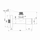Комплект кранів Thermo Alliance Standart 1/2" З для рушникосушарки кутовий чорний SF395W15B