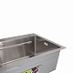 Мийка для кухні інтегрована Lidz Handmade H6845 Brushed Steel 3,0/1,0 мм LDH6845BRU49455