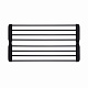 Сушарка на кухонну мийку з присоскою Lidz Acsis LA09 Black, кругла основа, для посуду 440х224 мм LDACSLA09BLM49777
