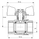 Кран кульовий Koer 3/4" ГГМ (KR.217.B) синій (KR2720)