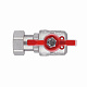 Кран кульовий з накидною гайкою Thermo Alliance Forte 3/4" ВЗ для води кутовий SF224W20