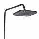 Душова система універсальна Qtap Gemini на три споживачі (з виливом) QTGEM111GMB45688 Gunmetal Black PVD
