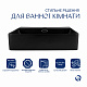 Комплект Qtap Nando LT: Раковина підвісна прамокутна 500х420х130 мм Matt Black + Донний клапан PU03O
