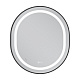 Дзеркало MIXXUS PREMIUM ELLIPSE MV05-80x70-REVERSE BLACK з LED Touch, Anti-fog, димером (3-6,5kK) (MP6646)