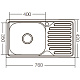 Мийка кухонна Zerix Z7642-08-180E (Satin) (ZX1602)