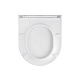 Унітаз підвісний Kroner Harz WHI493736 RIMLESS безобідковий з сидінням Slim Duroplast / Soft-close / Quick relase (KH493736WHIR)
