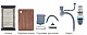 Мийка з нерж. сталі MIXXUS PREMIUM MH7545-SET-05 MICRO DECOR NANO-SILVER (3.0/0.8) комплект (Колір нерж) (MX9635)