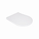 Сидіння для унітаза підлогового (Grand) 560×363×30 мм, White, з мікроліфтом, Slim Duroplast, Quick Release QT26228301W3 Qtap