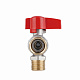 Кран кульовий Thermo Alliance Standart 1/2"ВЗ кутовий, PN40, з накидною гайкою TAS224W15