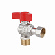 Кран кульовий Thermo Alliance Standart 1/2"ВЗ кутовий, PN40, з накидною гайкою TAS224W15