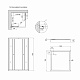 Душова кабіна Lidz Wawel SC80x80.SAT.LOW.GR, скло тон. 4 мм + Lidz Душовий піддон KAPIELKA ST80x80х14