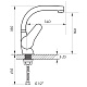 Змішувач для умивальника Zerix SOP1 146 (ZX0189)