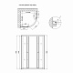 Душова кабіна Lidz Latwa SC90x90.SAT.LOW.DGR, скло темне тоноване 4 мм без піддона