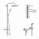 Набор 3 в 1 душова система Kroner Edelstahl Klassisch-ESG063 + змішувач Edelstahl Klassisch-ESG010 + змішувач Edelstahl Klassisch -ESG052