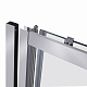 Душевая дверь в нишу Qtap Taurus CRM208-9.C6 80-90x185 см, стекло Clear 6 мм, покрытие CalcLess