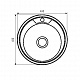 Мийка кухонна Zerix Z490-06-180MD (micro decor) (ZS0557)
