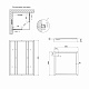 Душова кабіна Lidz Wawel SC90x90.SAT.LOW.FR, скло Frost 4 мм + Lidz Душовий піддон KAPIELKA ST90x90х14