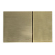 Панель змиву KOER KT-0610-12 240x160x32mm пластикова, кнопка квадратна (колір матове золото) (KR6137)