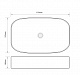 Раковина накладна MIXXUS PREMIUM BEVEL-0105 610х375х120mm (MP6524)