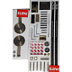 Двері у нішу розсувні KOER SR SD01-120x200-TR-07 прозоре скло EASY CLEAN 8мм графіт (KR5378)