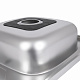 Кухонна мийка Brinex 6060-R 0,6 мм Satin (BRIN6060RSAT06)