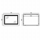 Дзеркало MIXXUS STYLE MR13-70x50-REVERSE з LED Touch, Anti-fog, димером, рег. яскравості (MI6665)