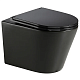Унітаз підвісний MIXXUS PREMIUM BEVEL-0301-T3 BLACK 515х355х365mm система змиву TORNADO 3.0 (MP6595)