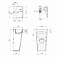 Комплект Qtap Tern: Раковина напольна моноблок 440х380х830 мм White + Донний клапан PU02O
