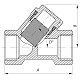 Фільтр грубої очистки 3/4 "латунь з вушком СК (WP0106)