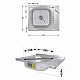 Кухонна мийка Brinex 6050-L 0,6 мм Satin (BRIN6050LSAT06)