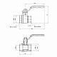 Кран кульовий Thermo Alliance Standart 1" ВР для води (важіль) SD600NW25PN40